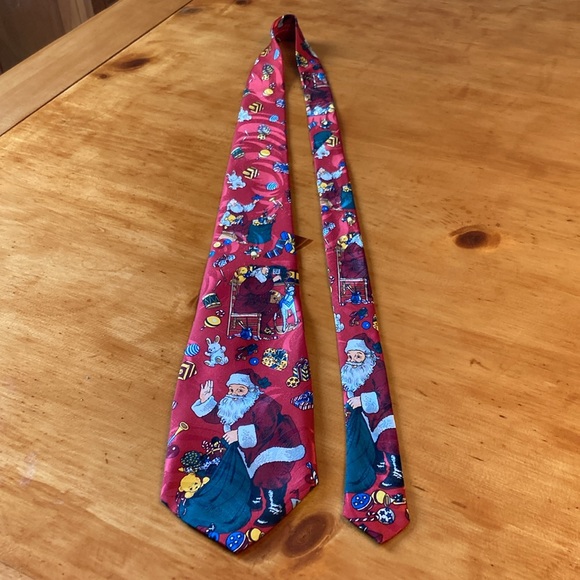 Naboth Festive Santa Christmas Holiday Neck Tie - Picture 11 of 14
